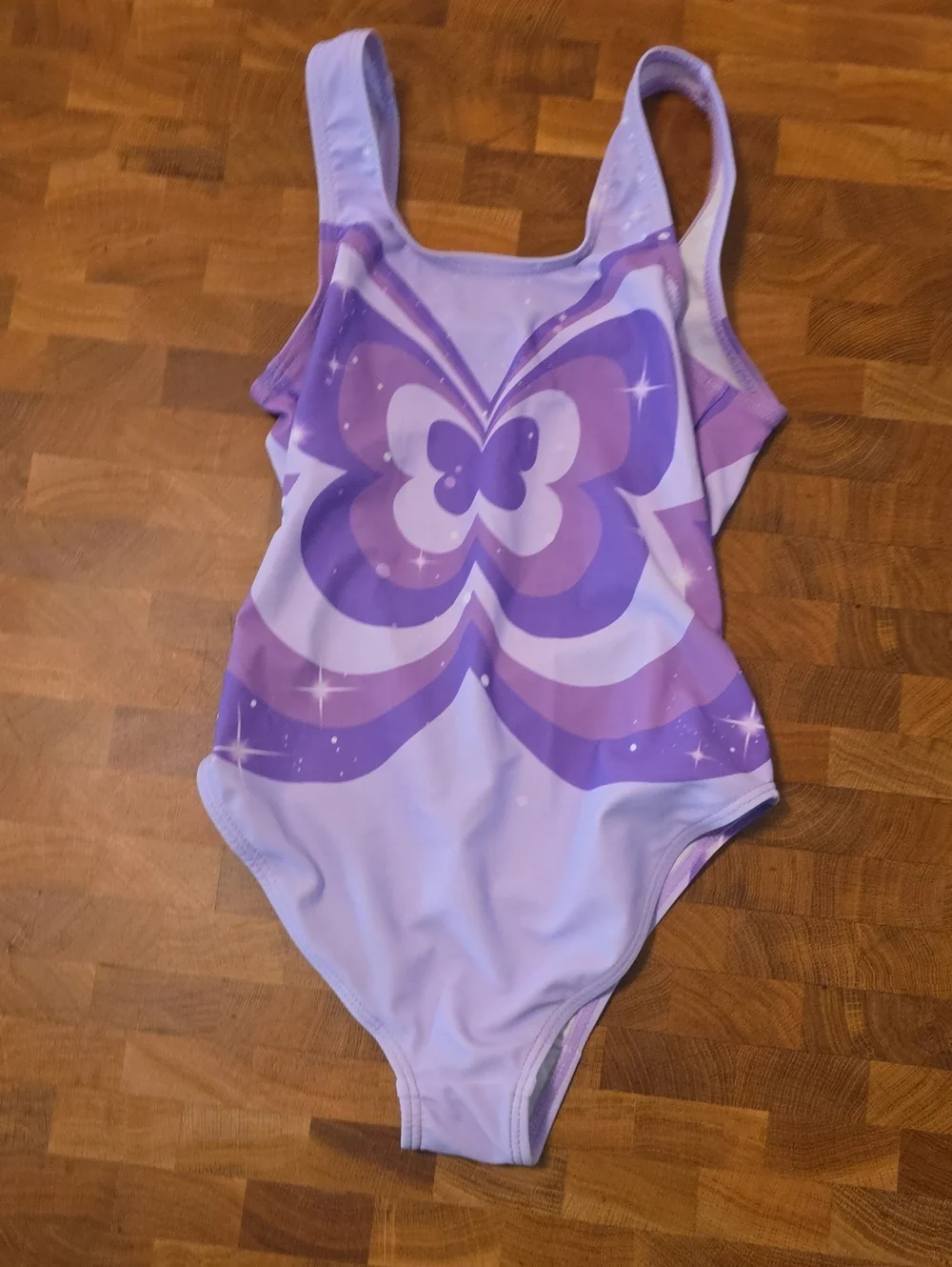 10 / $10 C9 by Champion Lavender Purple Butterfly Kids One-Piece